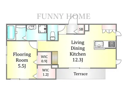  代田4丁目メゾン(1LDK/1階)の間取り写真
