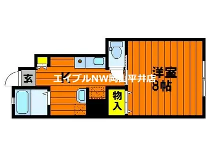 セッテ平井(1K/1階)の間取り写真