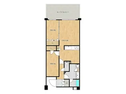 ジ・オーシャンテラス豊崎シーサイドテラス(2LDK/8階)の間取り写真