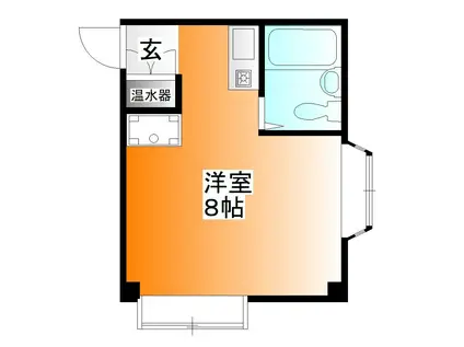 アルファーステージII(ワンルーム/2階)の間取り写真