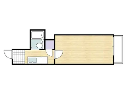 トラストIII(1K/5階)の間取り写真