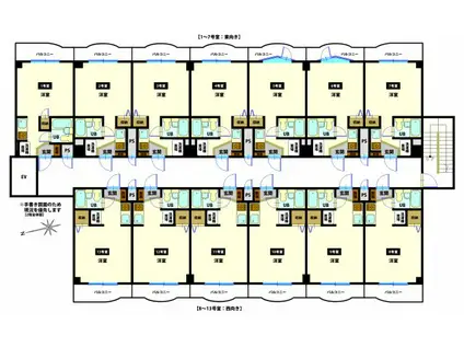 スカイコート函館(ワンルーム/3階)の間取り写真