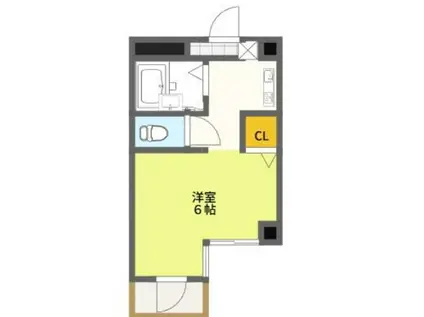 GRANDLIFE須磨(1K/2階)の間取り写真