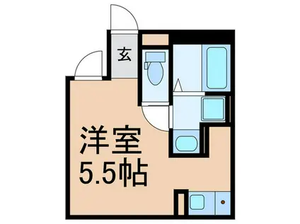 BUZZ NISHIDAI II(ワンルーム/4階)の間取り写真