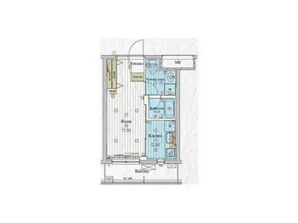 レグラス大岡山(1K/4階)の間取り写真