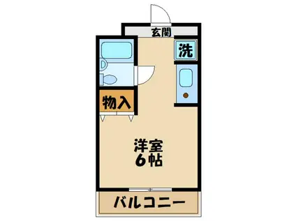 メゾン・ド・ビザール(ワンルーム/3階)の間取り写真