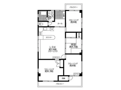 MOKU・MOKU(4LDK/2階)の間取り写真