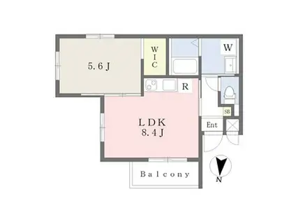 MOVE栄生(1LDK/3階)の間取り写真