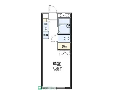 レオパレスANNEX新川崎(1K/1階)の間取り写真