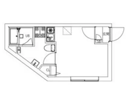 MAXIV CITY新江古田(1K/2階)の間取り写真
