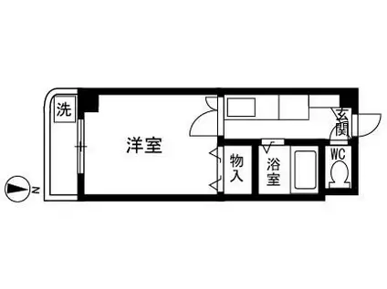 ルエメゾンロワール西公園III-2号館(1K/5階)の間取り写真