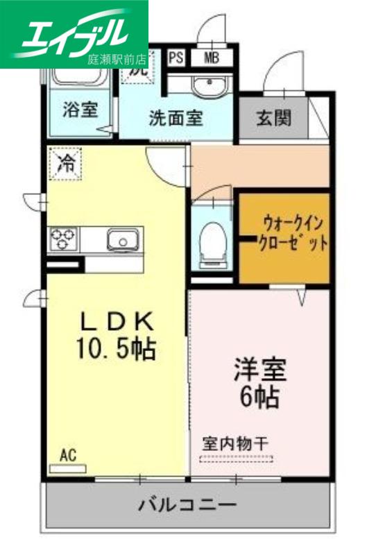 グラン シイズ(1LDK/3階)の間取り写真