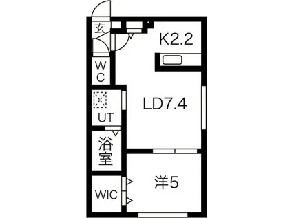 ル・ファール本郷グランデ(1LDK/4階)の間取り写真
