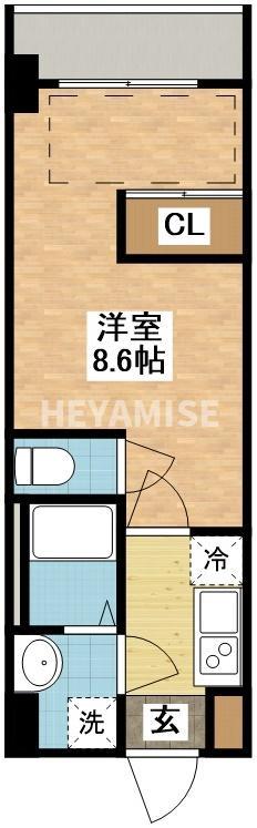 MODERN PALAZZO 文教 PRIMA(1K/4階)の間取り写真