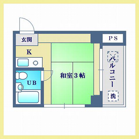 エスペランサ18(ワンルーム/4階)の間取り写真