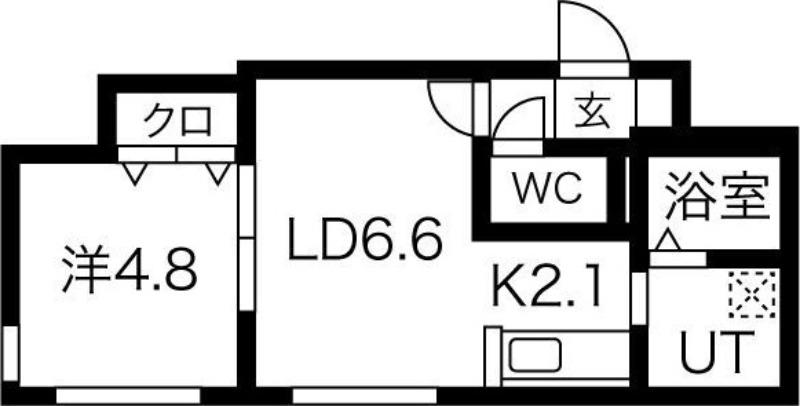 プリエスタ(1LDK/3階)の間取り写真
