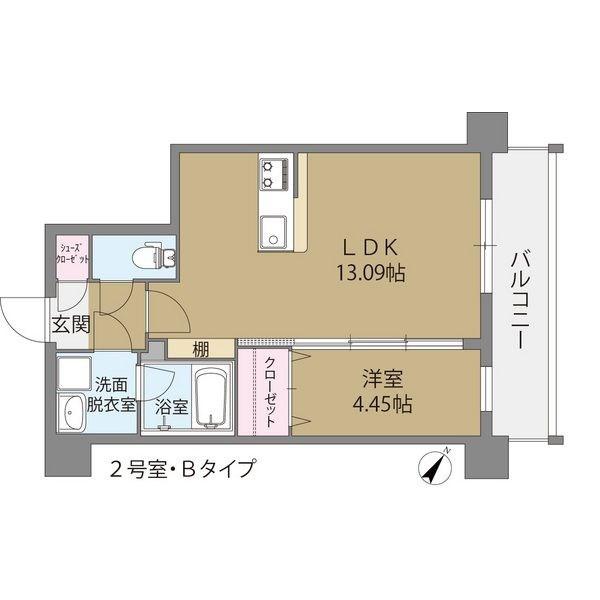 セントレアヒルズ ふくろうの森(1LDK/4階)の間取り写真