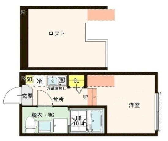 ブランニューデイズ梅島(1K/2階)の間取り写真