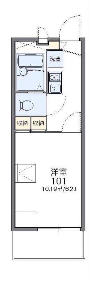 レオパレス要(1K/2階)の間取り写真