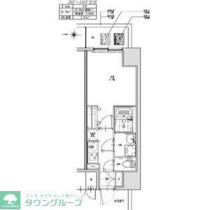 S-RESIDENCE志賀本通DEARLY(1K/2階)の間取り写真