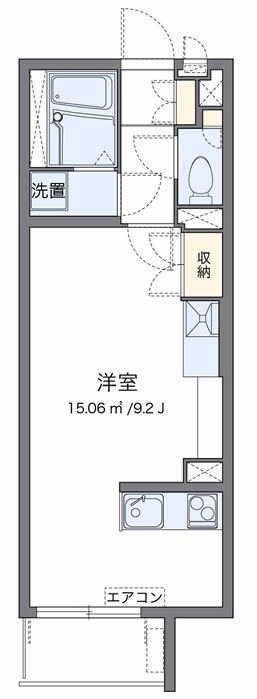レオネクストスア(ワンルーム/3階)の間取り写真