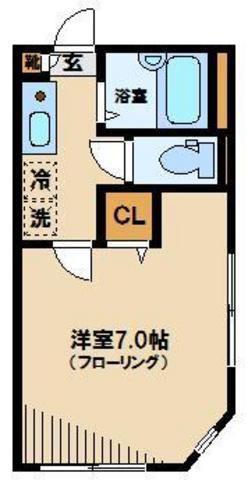 サクラハイツ(1K/3階)の間取り写真