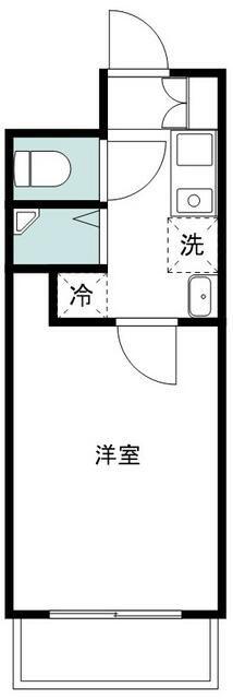 ウィンベルソロ中馬込第一(1K/3階)の間取り写真