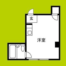 京橋ファインビル(ワンルーム/3階)の間取り写真