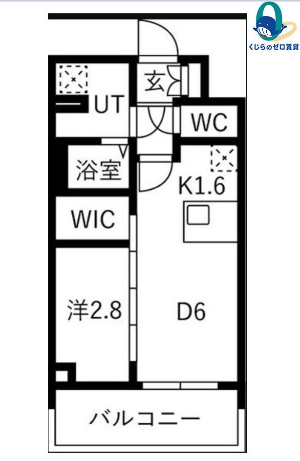 メイクスアート名古屋リニアFRONT(1DK/10階)の間取り写真