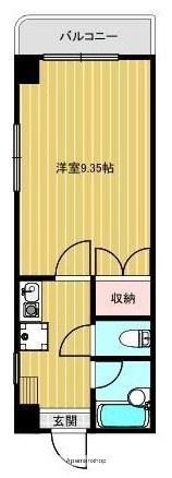 リバーサイドフェアリー(1K/5階)の間取り写真
