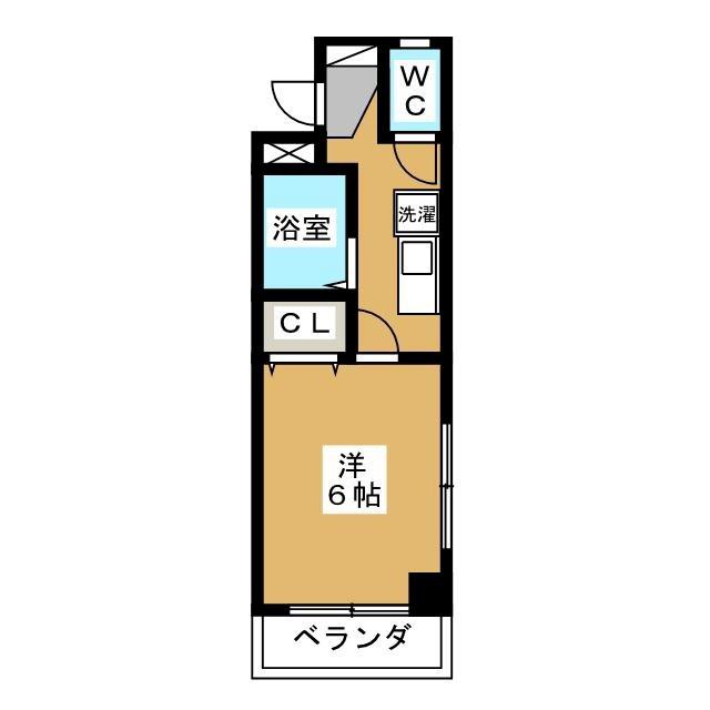 立川NSマンション(1K/4階)の間取り写真