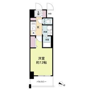 METROSA京町堀(1K/8階)の間取り写真
