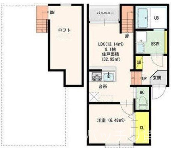 プレジデンス(1LDK/1階)の間取り写真