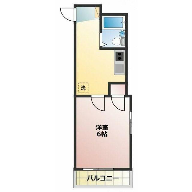 コスモハイツ(1K/3階)の間取り写真