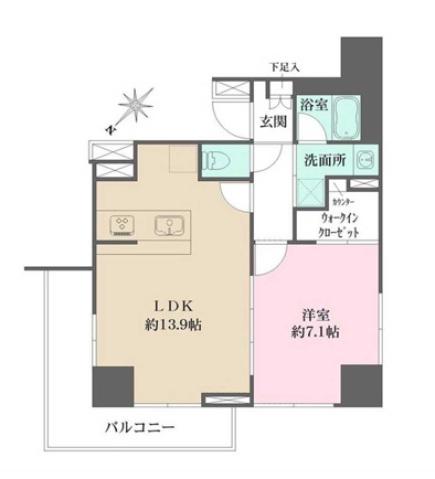 クレストヒル文京千石(1LDK/10階)の間取り写真