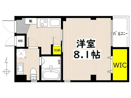 エムズコート玉出(1K/2階)の間取り写真