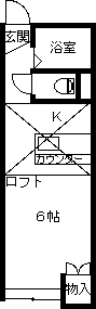リーブルハウス(1K/2階)の間取り写真