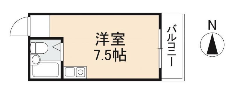 NSビル(ワンルーム/1階)の間取り写真