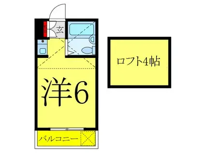 東京メトロ南北線 志茂駅 徒歩5分 2階建 築37年(ワンルーム/1階)の間取り写真