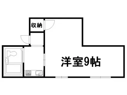 キヨモトビル(1K/3階)の間取り写真