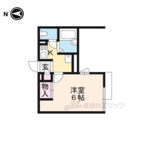 レオネクストKT(1K/2階)の間取り写真