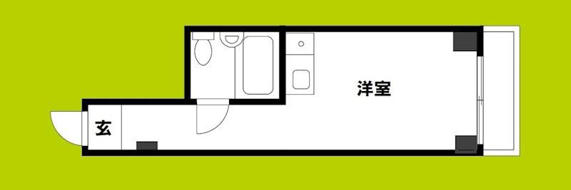 ベストレジデンスあびこ(ワンルーム/2階)の間取り写真