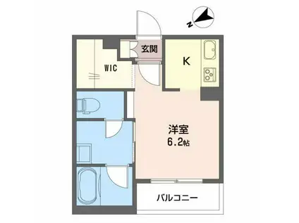 シャーメゾン コウジマチ(ワンルーム/3階)の間取り写真