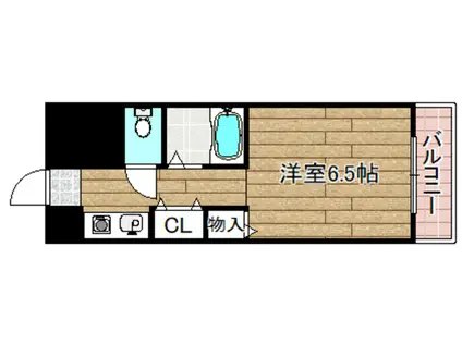 アプレシオ西冠II(1K/2階)の間取り写真