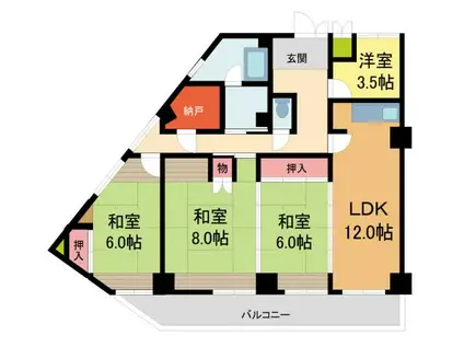 エム苦楽園(4LDK/2階)の間取り写真