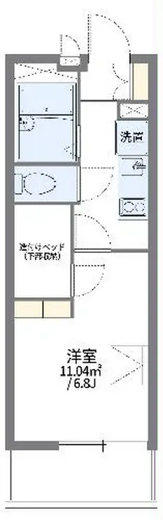 レオパレスメモラブルI 3階階 間取り