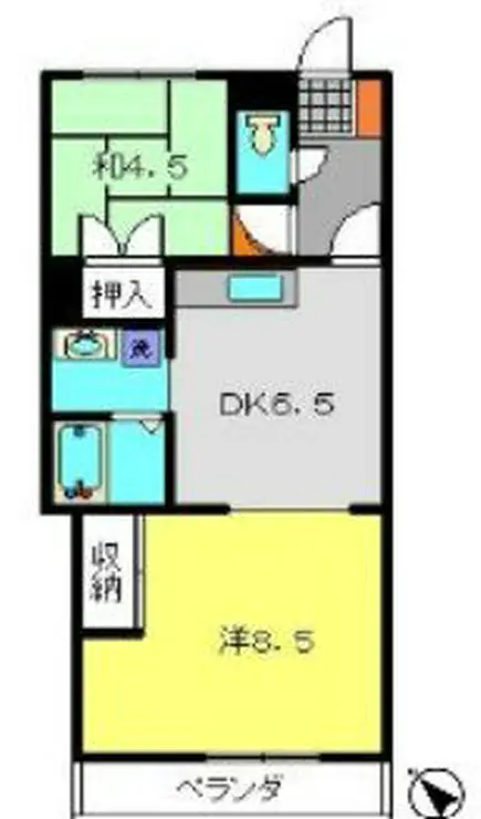 ヴィラフローレスタ 2階階 間取り