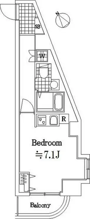 クレアシオン目白通り 2階階 間取り