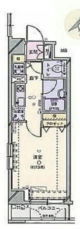 シンシア日本橋新川 5階階 間取り