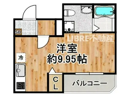 セニャリブロ(ワンルーム/1階)の間取り写真